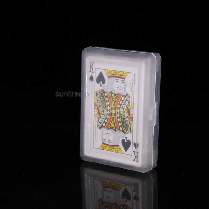 Plastic playing cards with plastic box - 600172