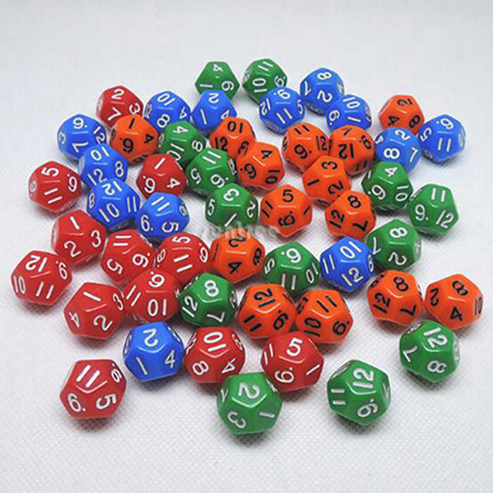 Custom Engraved 12 sided dice 