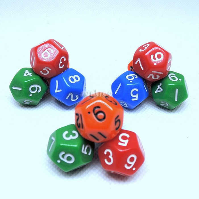 Custom 12 sided dice