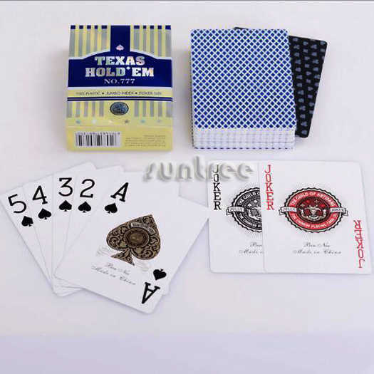 Texas holdem plastic cards