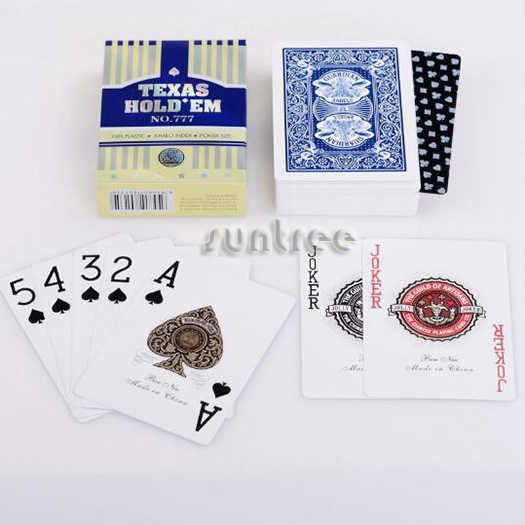 Texas holdem plastic cards