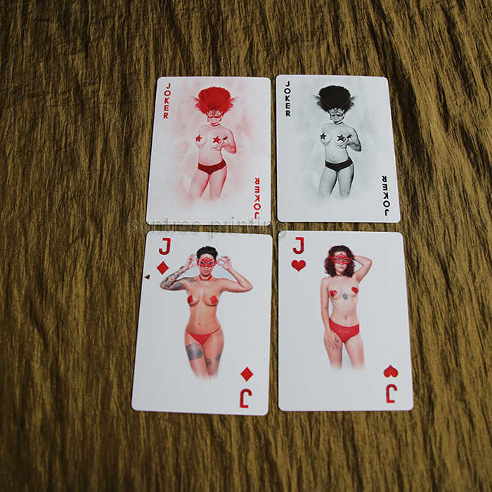 Adult plastic playing cards