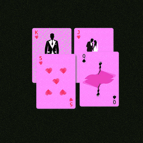 Customized Playing Cards Wedding Favors